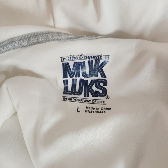 Muk Luk Teddy Bear Sherpa Lounger with Hood White Large NWT - Picture 13 of 15